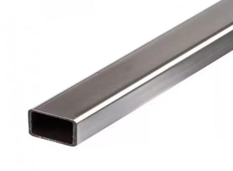 Трубы нержавеющие электросварные ЭСВ прямоугольные 40х20х2 зерк имп ASTM A554, длина 6 м, марка AISI