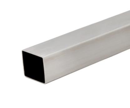 Трубы нержавеющие электросварные ЭСВ квадратные 25х1 шлиф EN 10219-2, длина 6 м, марка AISI 304 (08Х