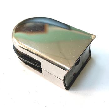 Стеклодержатель для трубы 38,1 22x50 KM603 полукруглый (штамп.) зеркало AISI 304 (08Х18Н10), Китай