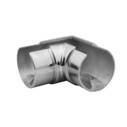 Отвод поручня с пазом AISI 304 40х40х1,5 зеркало