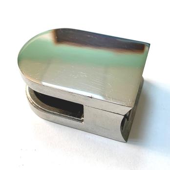 Стеклодержатель для трубы 38 (8мм) AISI 304 63x45х27 зеркало