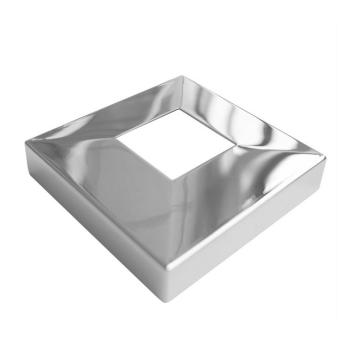 Низ стойки квадратный (зеркало) 40, марка AISI 304