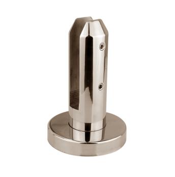 Стеклодержатель напольный (зеркало) круглый, высота 160, марка AISI 304