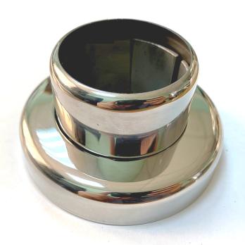 Крепление стойки цанга (зеркало) 50,8, марка AISI 304